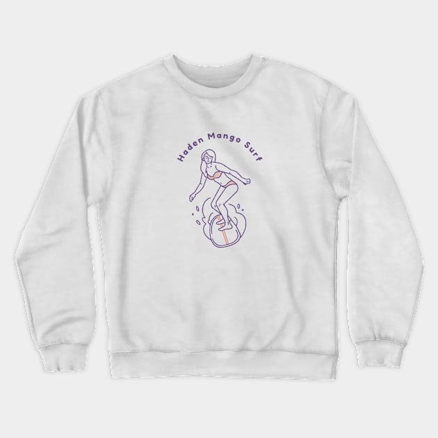 Classic Surfer Girl Crewneck Sweatshirt by Hayden Mango Collective 